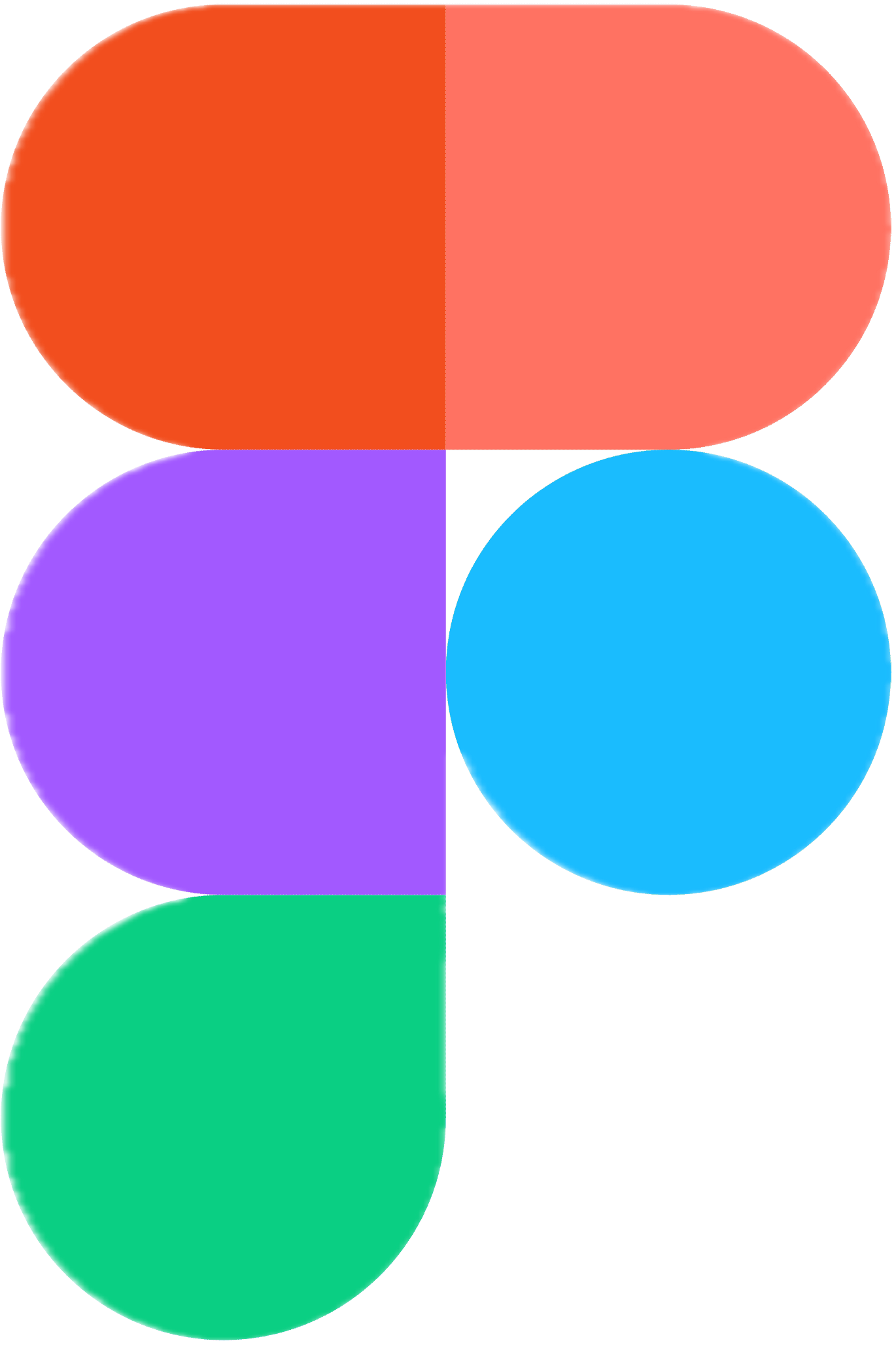 Figma logo, a pink and purple F shape