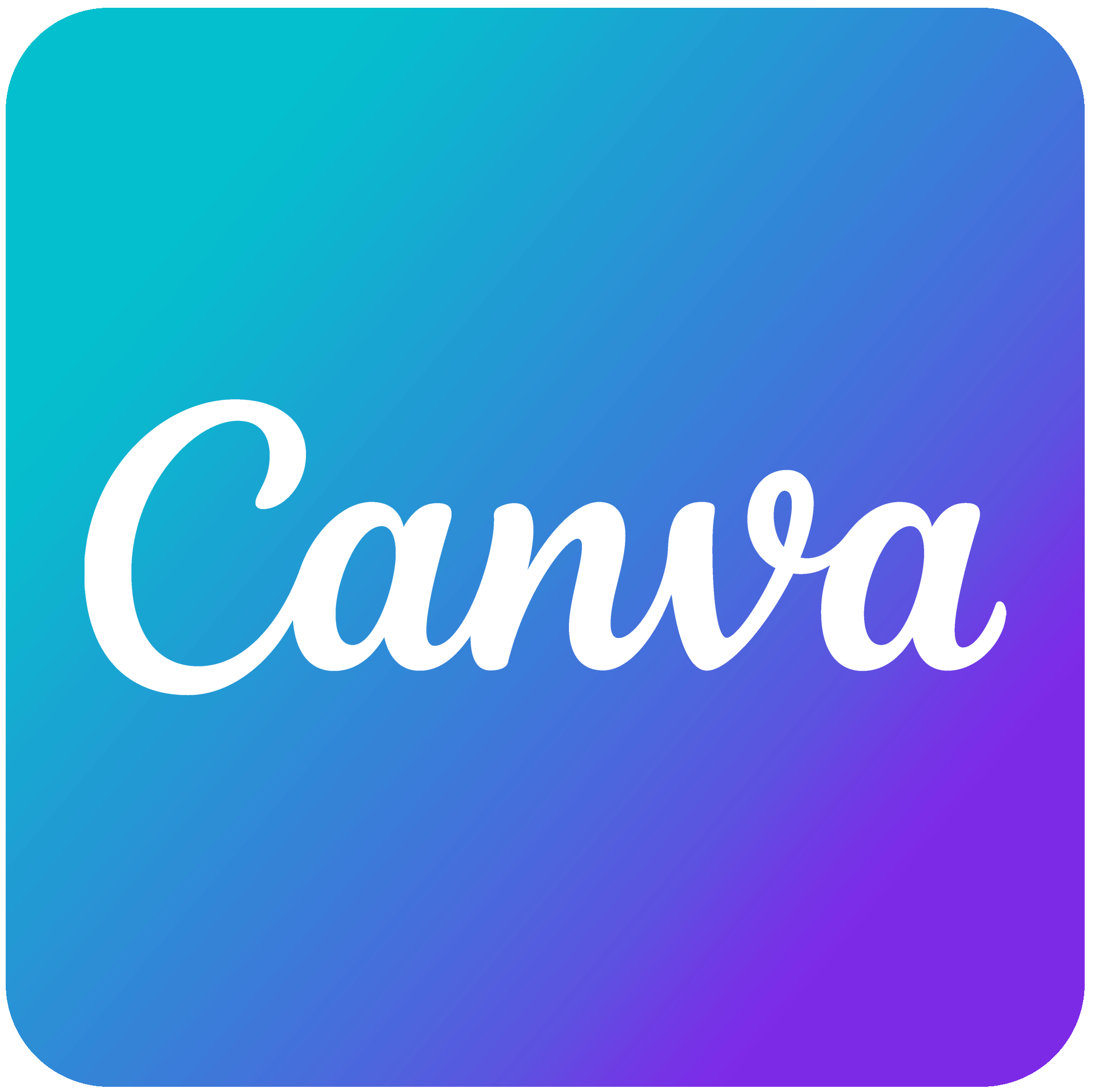 Blue and purple Canva logo