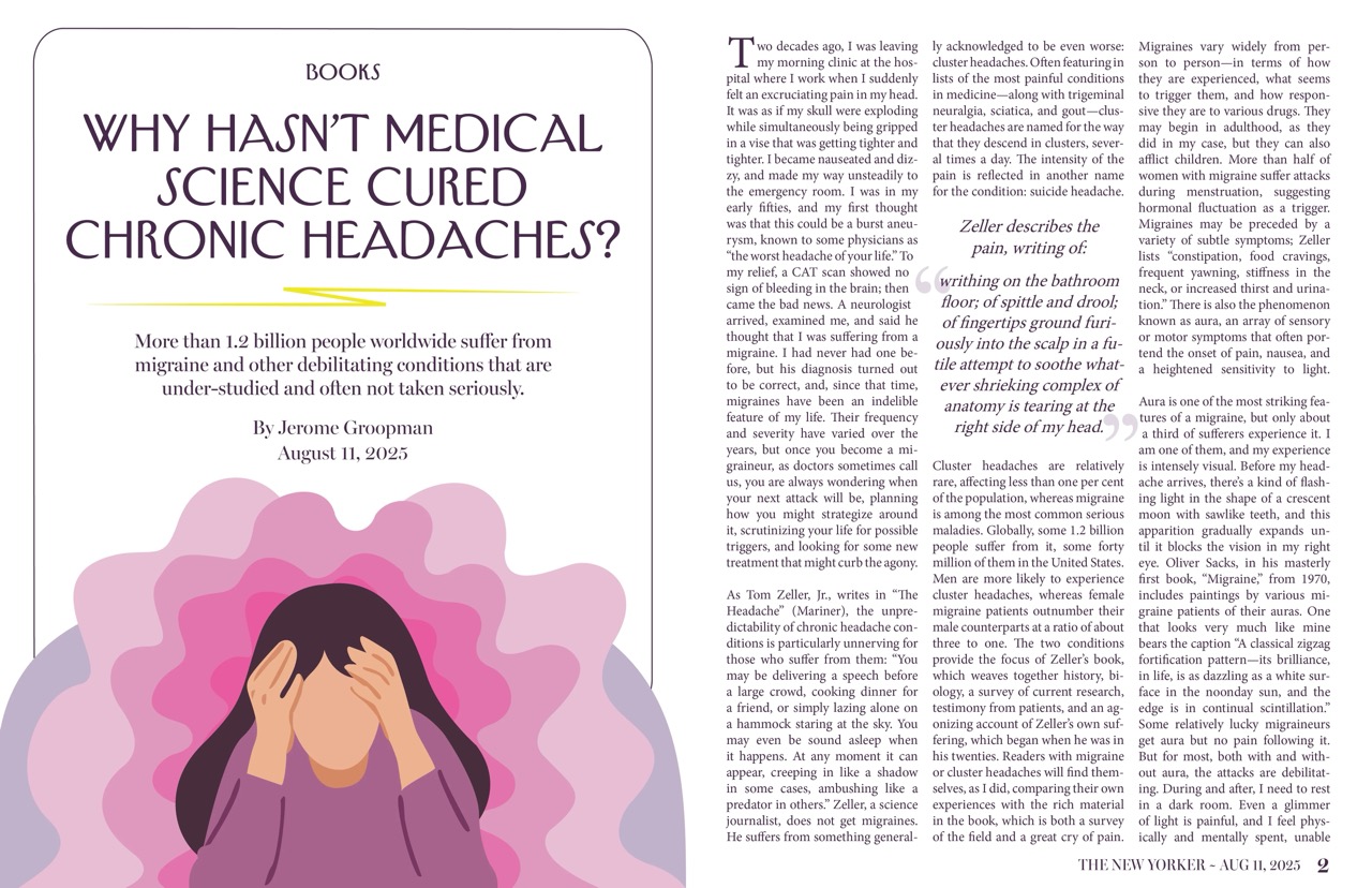 Magazine page resembling the style of the New York Times